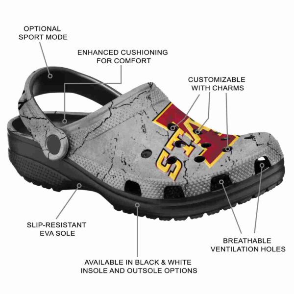customized iowa state cyclones cracked texture clog new arrival
