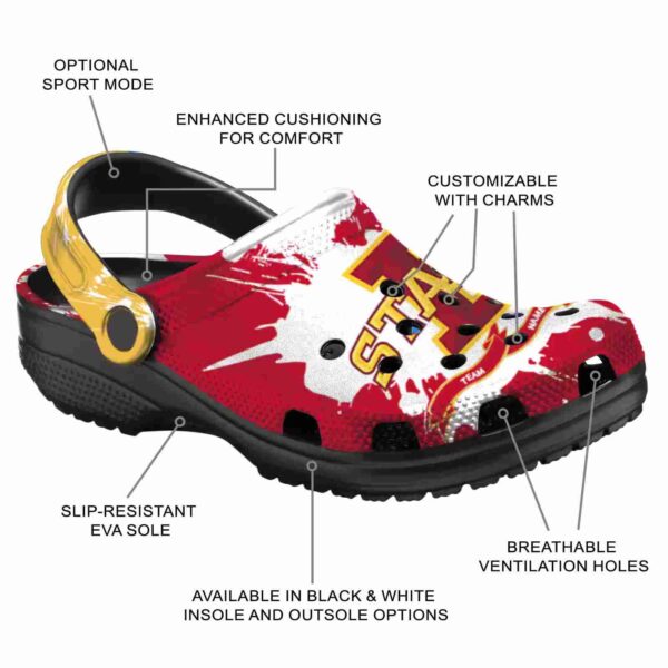 customized iowa state cyclones splatter pattern clog new arrival