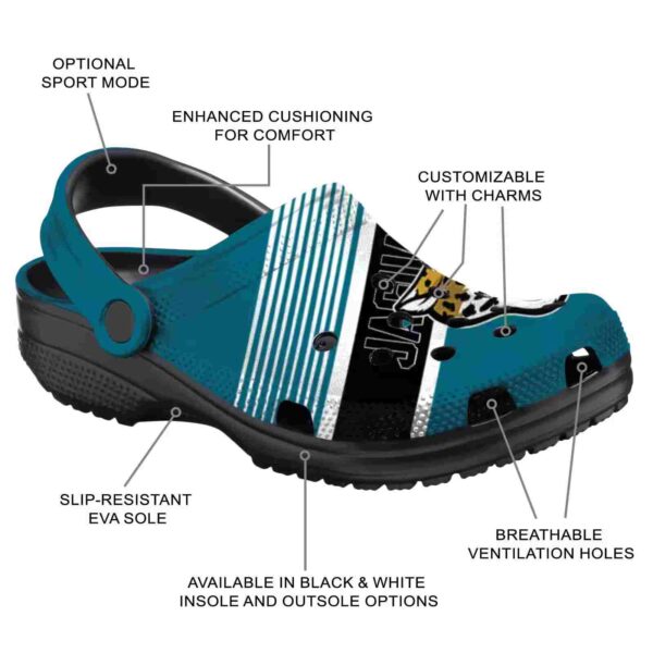 customized jacksonville jaguars vibrant dual tone crocs new arrival