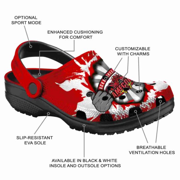 customized jacksonville state gamecocks gripping hand clog new arrival