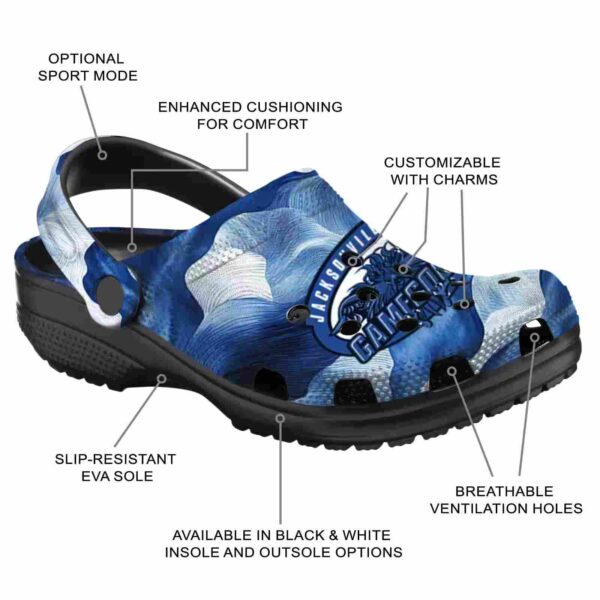 customized jacksonville state gamecocks ocean waves clog new arrival