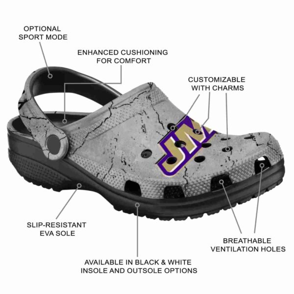 customized james madison dukes cracked texture clog new arrival