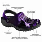 customized james madison dukes gothic skull clog best selling