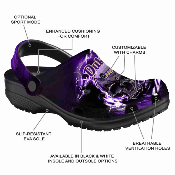 customized james madison dukes gothic skull clog new arrival