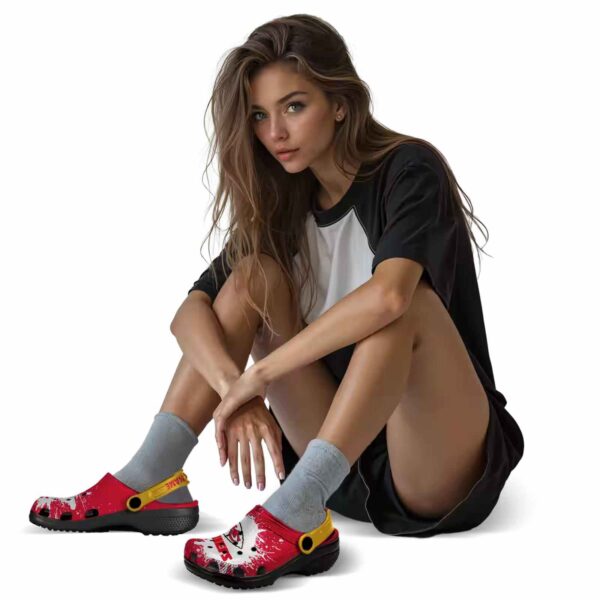 customized kansas city chiefs splash art crocs premium grade