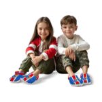 Customized Kansas Jayhawks Vertical Stripes Crocs Best selling