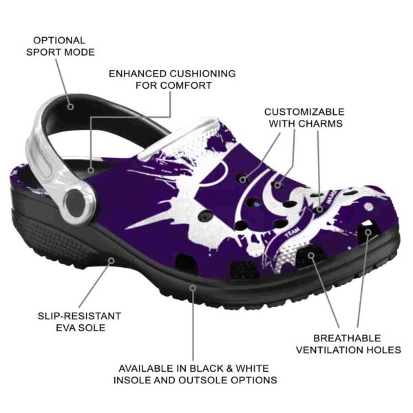 customized kansas state wildcats splatter pattern clog new arrival