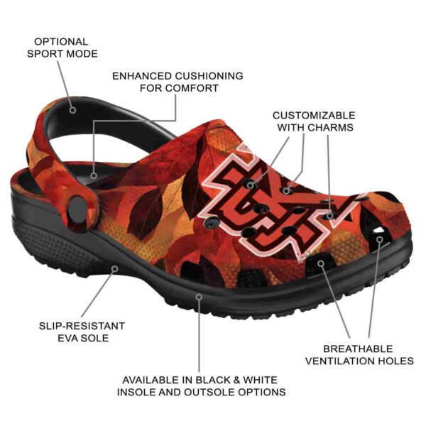 customized kennesaw state owls autumn leaves clog new arrival