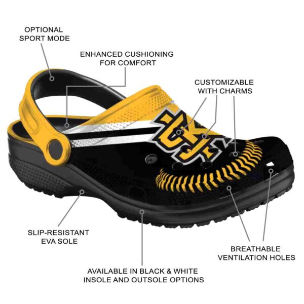customized kennesaw state owls baseball motif clog new arrival
