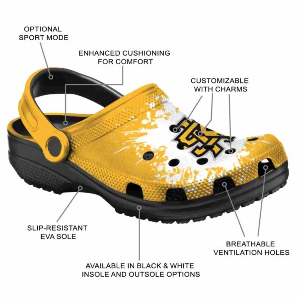 customized kennesaw state owls splatter background clog new arrival