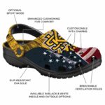 customized kennesaw state owls star spangled side pattern clog best selling