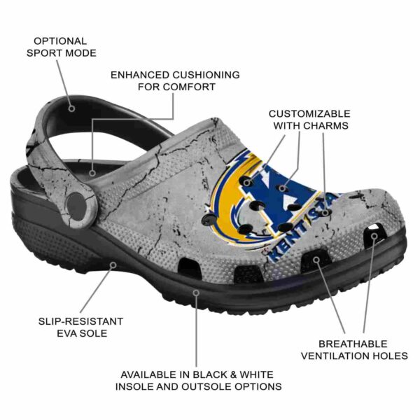 customized kent state golden flashes cracked texture clog new arrival