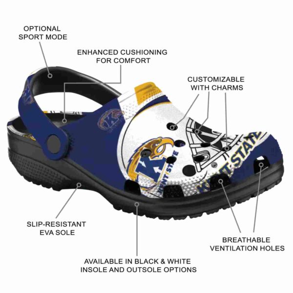 customized kent state golden flashes football helmet clog new arrival