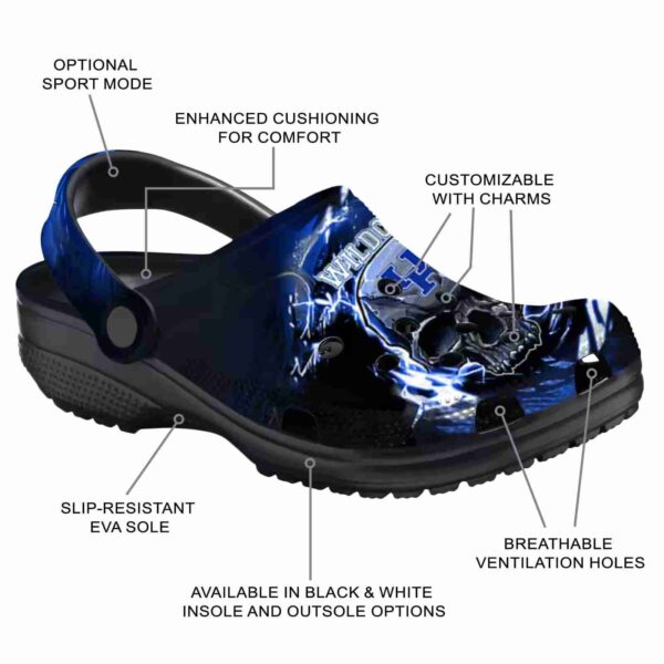 customized kentucky wildcats gothic skull crocs new arrival