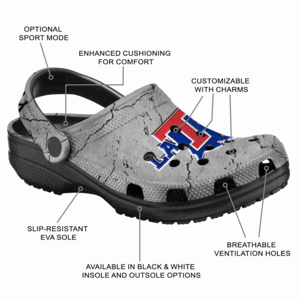 customized la tech cracked texture clog new arrival