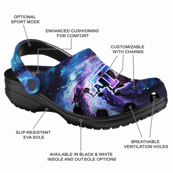 customized la tech galaxy swirl clog new arrival