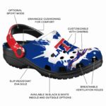 customized la tech splatter pattern clog best selling