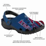 Customized Los Angeles Angels Contrasting Stripes Crocs Best selling