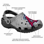 Customized Los Angeles Angels Cracked Texture Crocs Best selling
