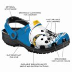 Customized Los Angeles Chargers Football Helmet Crocs Best selling