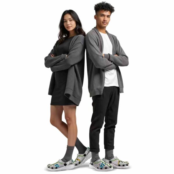 customized los angeles chargers pinstripe pattern crocs top rated