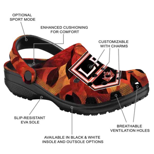 customized los angeles kings autumn leaves clog new arrival