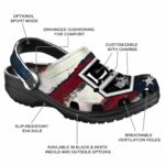 customized los angeles kings patriotic stripes clog best selling