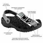 customized los angeles kings vertical stripes clog best selling