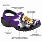 customized los angeles lakers gripping hand crocs fashion forward