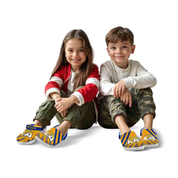 customized los angeles rams star spangled graphic crocs fashion forward