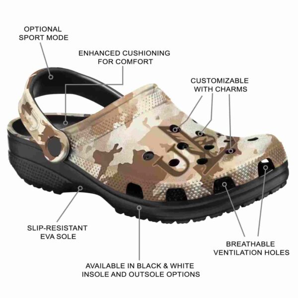 customized louisiana monroe warhawks desert camo clog new arrival