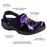 Customized LSU Tigers Gothic Skull Crocs Best selling