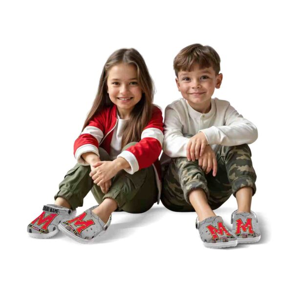 customized maryland terrapins cracked texture clog fashion forward