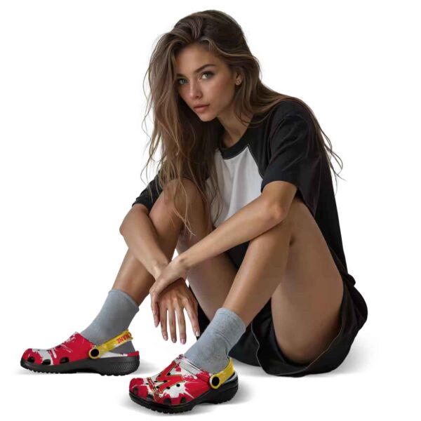 customized maryland terrapins splatter pattern clog premium grade