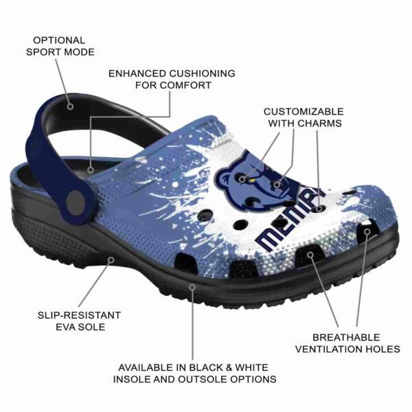 customized memphis grizzlies splash art clog new arrival