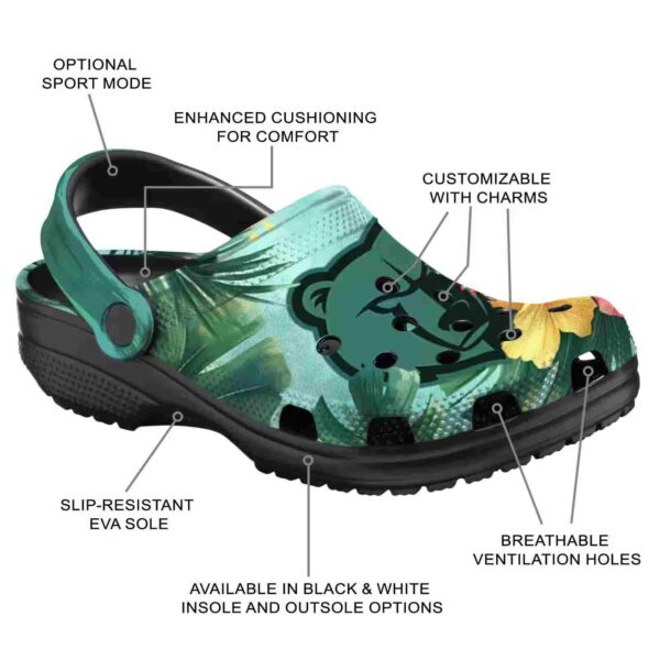 customized memphis grizzlies tropical vibes clog new arrival