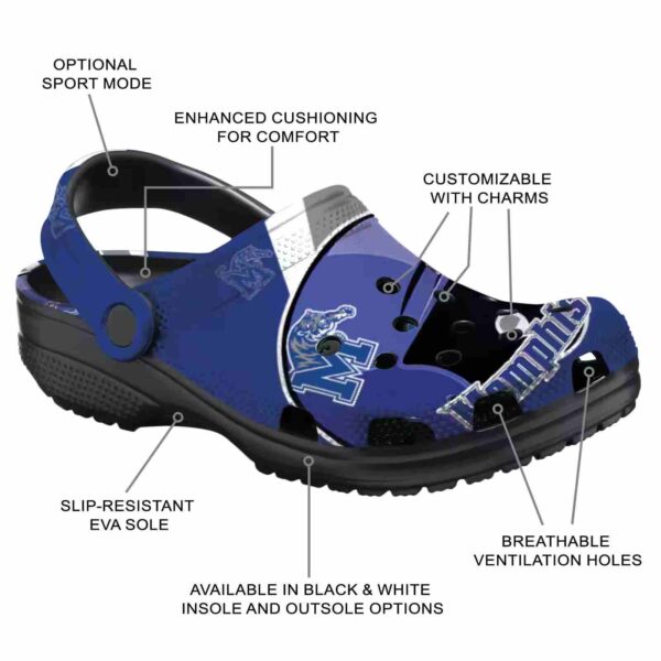 customized memphis tigers baseball helmet crocs new arrival