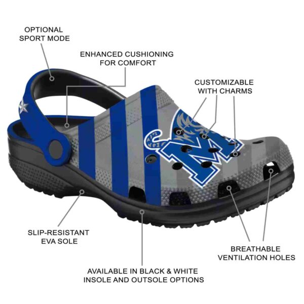 customized memphis tigers star spangled graphic crocs new arrival