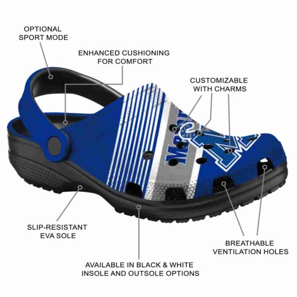 customized memphis tigers vibrant dual tone crocs new arrival