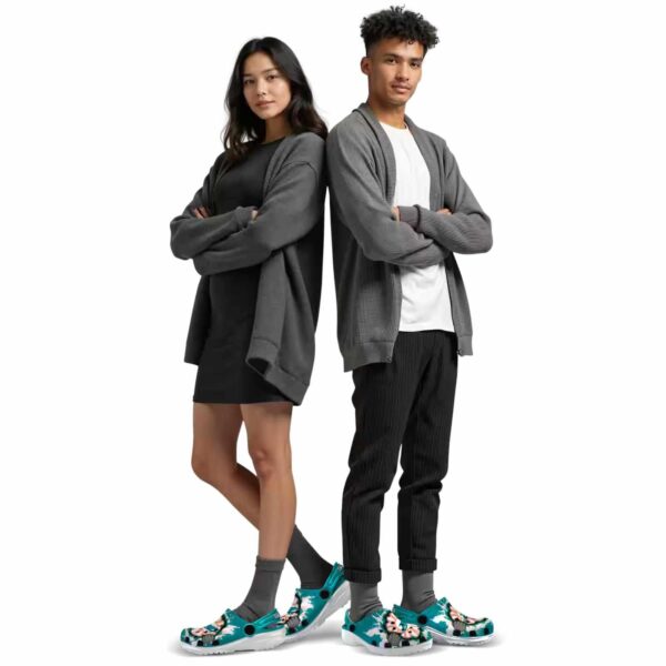 customized miami dolphins gripping hand crocs top rated