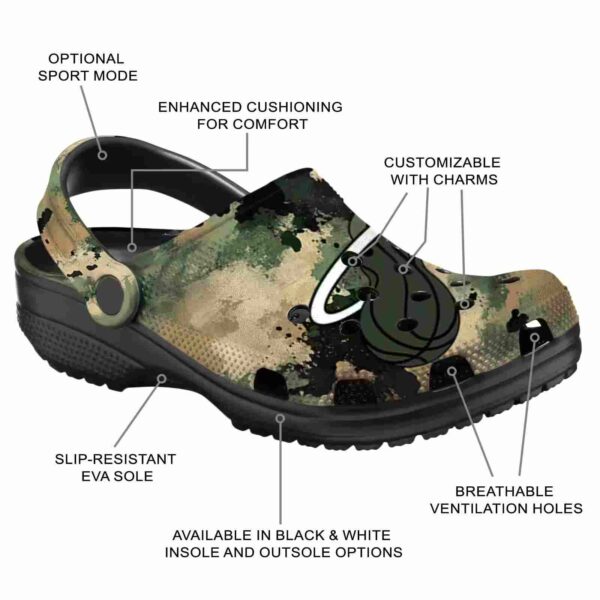 customized miami heat camouflage craze clog new arrival