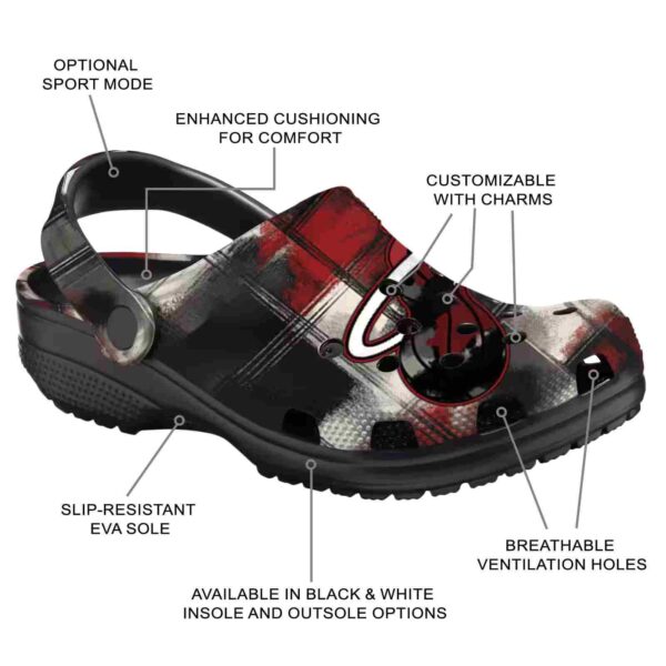 customized miami heat plaid fusion clog new arrival