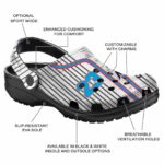 Customized Miami Marlins Pinstripe Pattern Crocs Best selling