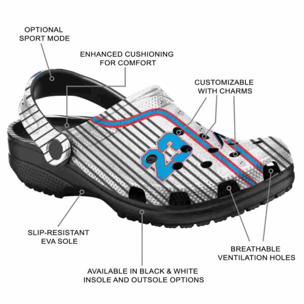 customized miami marlins pinstripe pattern crocs new arrival