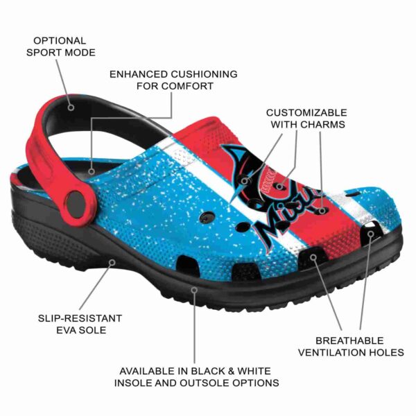 customized miami marlins vertical stripes crocs new arrival