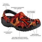 customized miami redhawks autumn leaves clog best selling