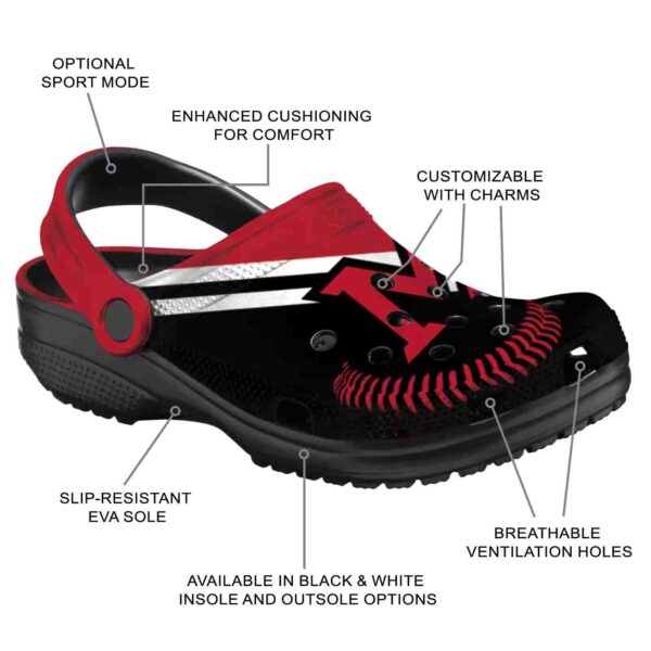 customized miami redhawks baseball motif clog new arrival