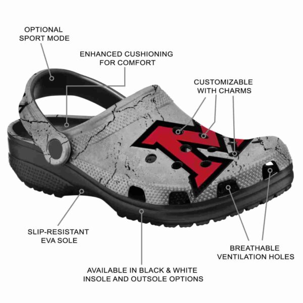 customized miami redhawks cracked texture clog new arrival