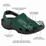 Customized Michigan State Spartans Contrasting Stripes Crocs Best selling