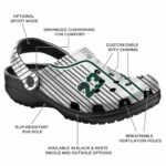 Customized Michigan State Spartans Pinstripe Pattern Crocs Best selling